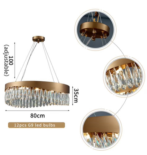 Waves kristály csillár.