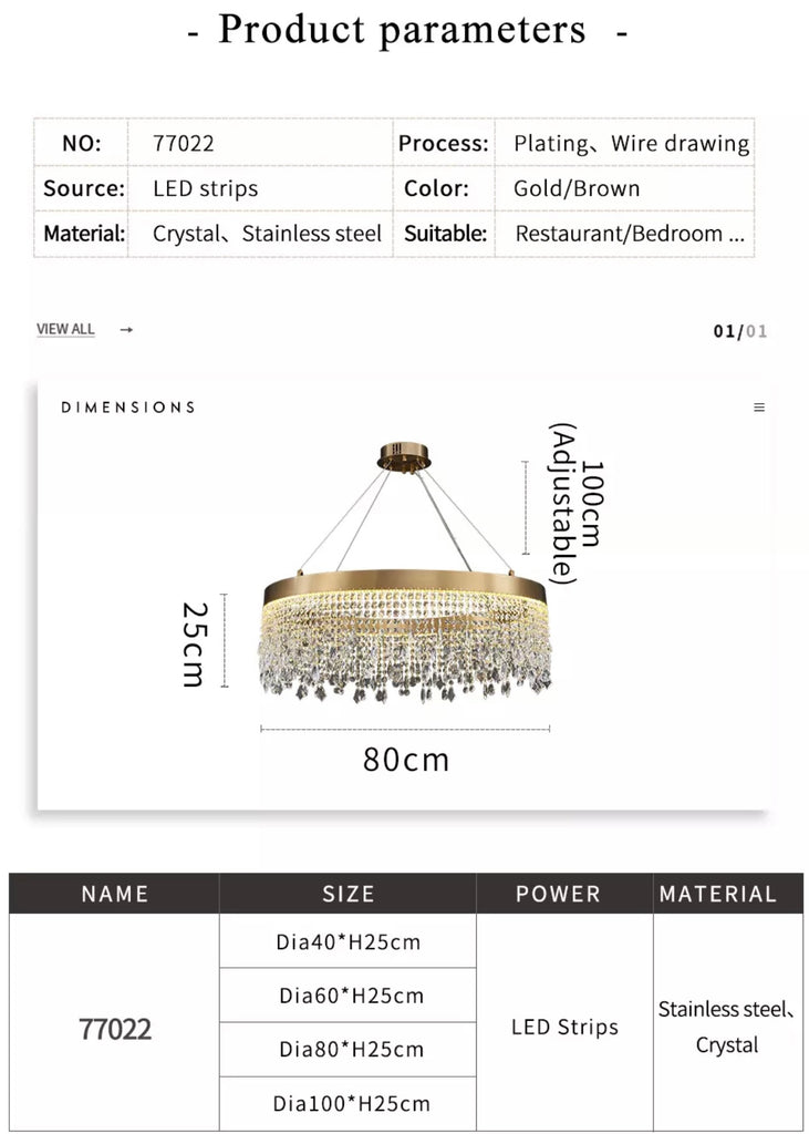 Demona kristály csillár.