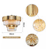 Zigzag two-level ceiling crystal chandelier
